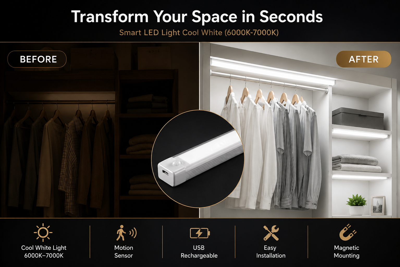 Premium Smart Motion Sensor Night Light